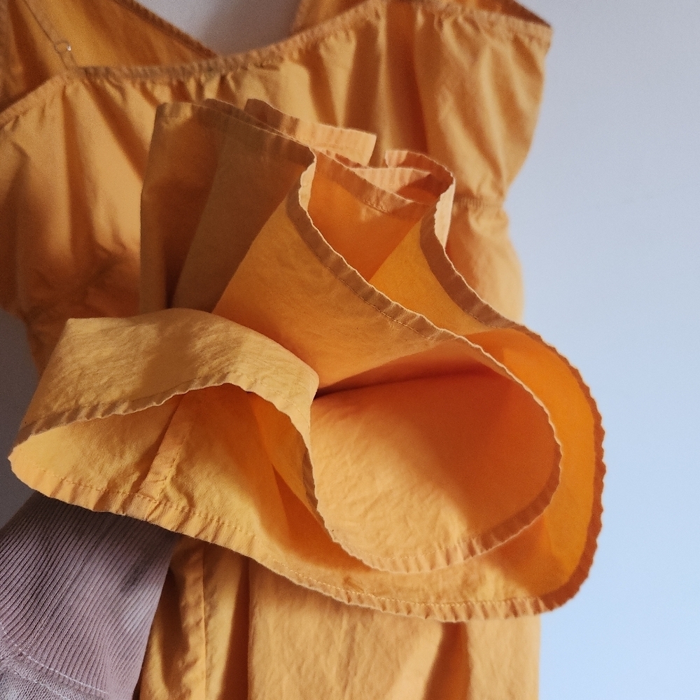 Rails Maxi Organic Cotton Tank Top Sleeveless Summer Dress Marigold Yellow Large - Picture 7 of 13